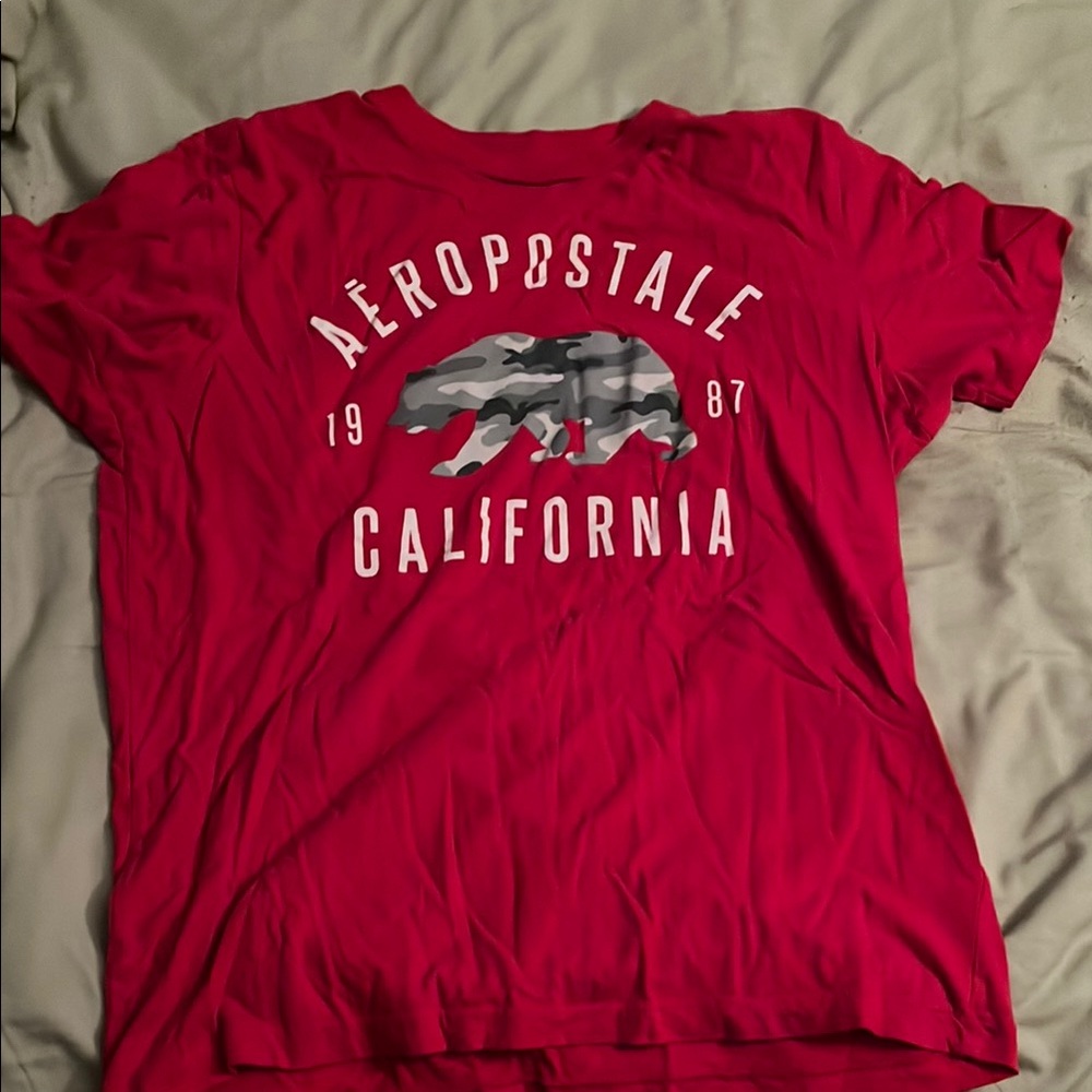Aeropostale Red California Graphic Tee